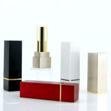white luxury in stock ready to ship red empty plastic lipstick tube black makeup packing gold lipstick packaging
